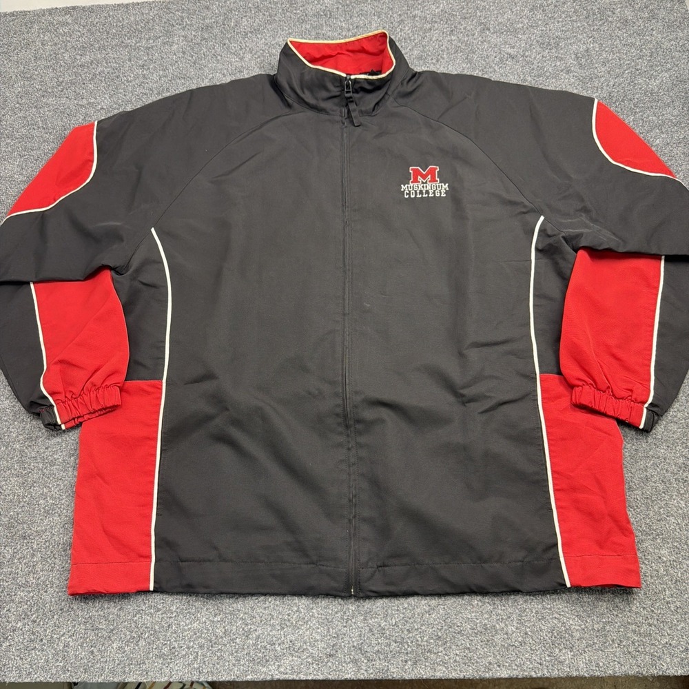 Vintage‎ Gear For Sports Men's Muskimgum College Full Zip Rain Jacket XL